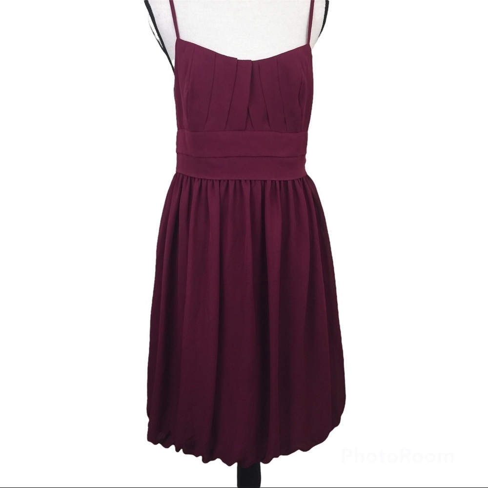🆕London Style Dress .Burgundy . Sz 10.